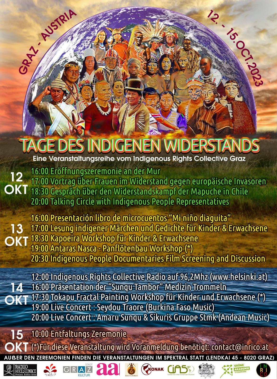 Tage des indigenen Widerstands – TAG 2: Lesungen, Workshops & Film